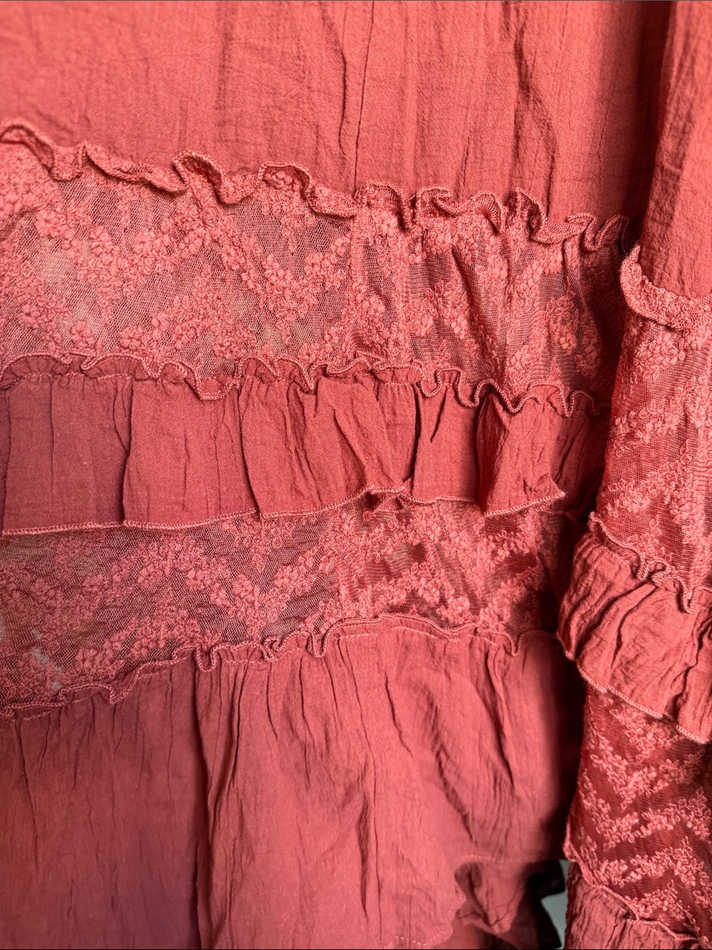 NEW Natural Life Feelin Alive Convertible Lace Tiered Midi Skirt / Dress NWT! - Picture 5 of 6